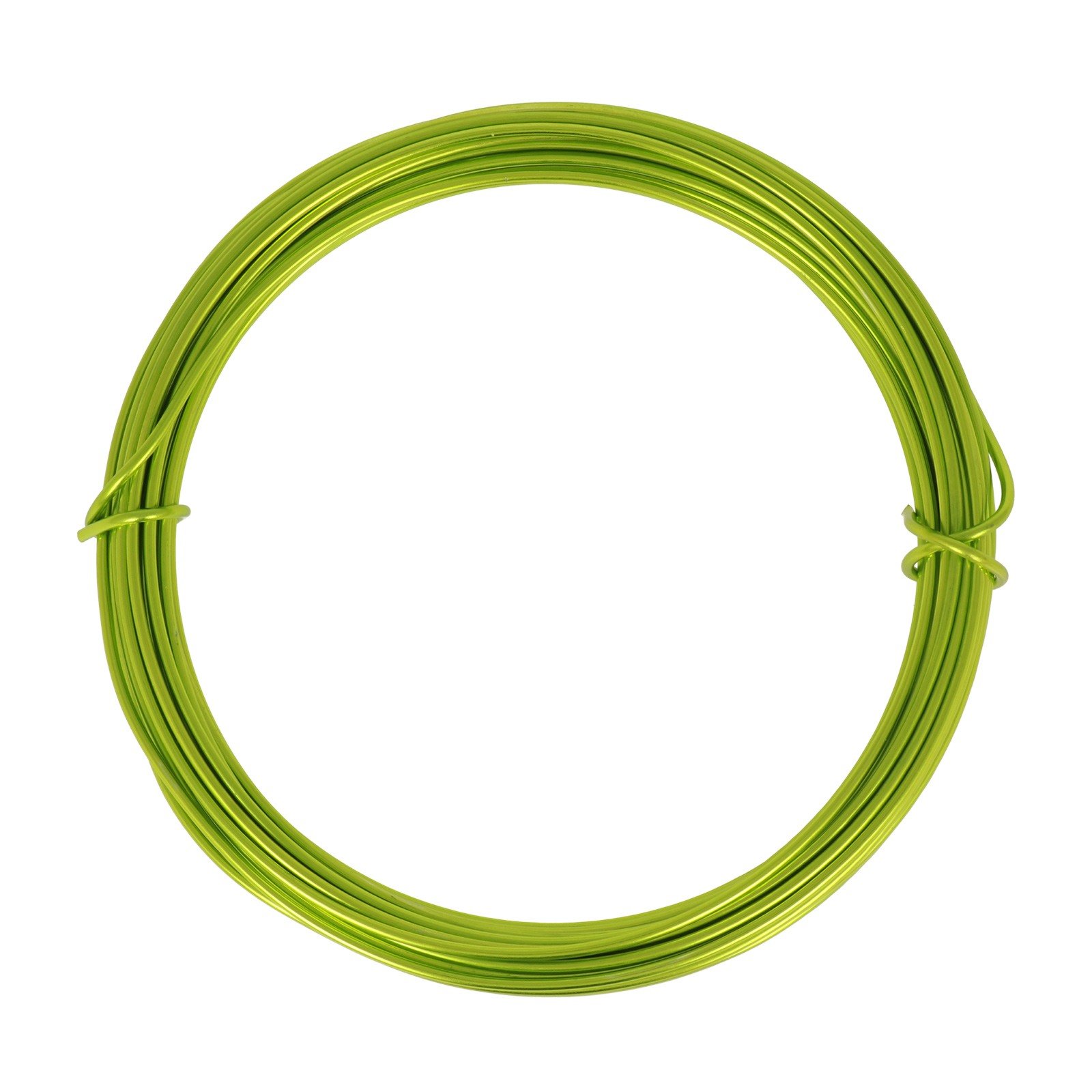 lime aluminum wire - diameter 2mm - 12mt spool | 1pc