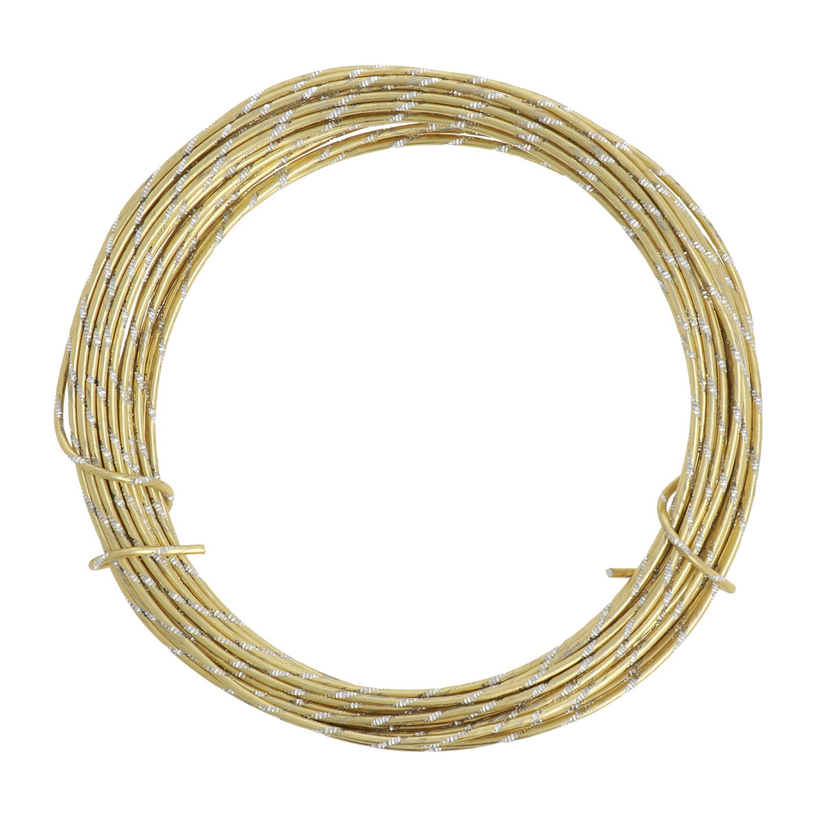gold aluminum wire diamond cut - diameter 2mm - 10mt spool | 1pc