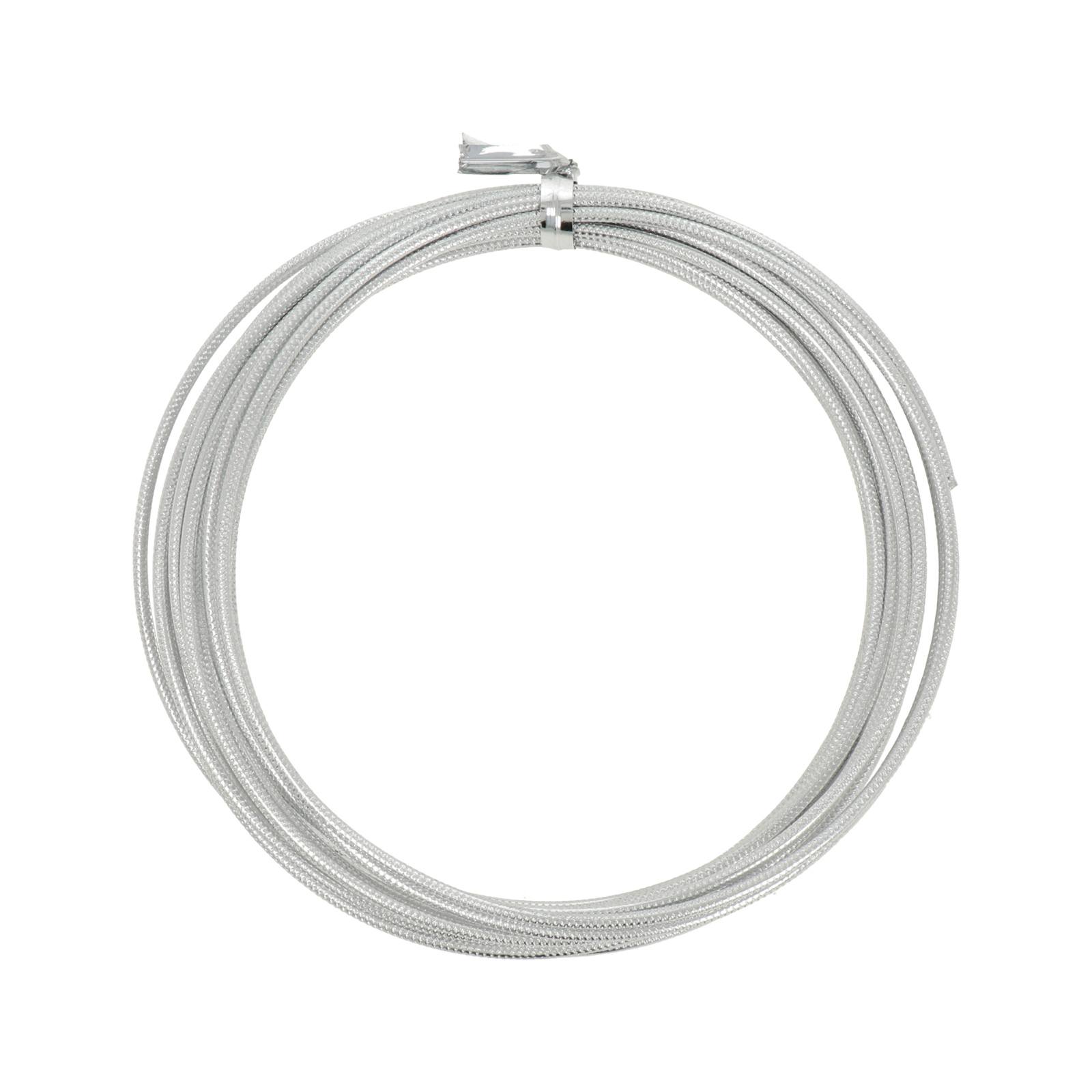 silver aluminum wire knurled - diameter 2mm - 5mt spool | 1pc
