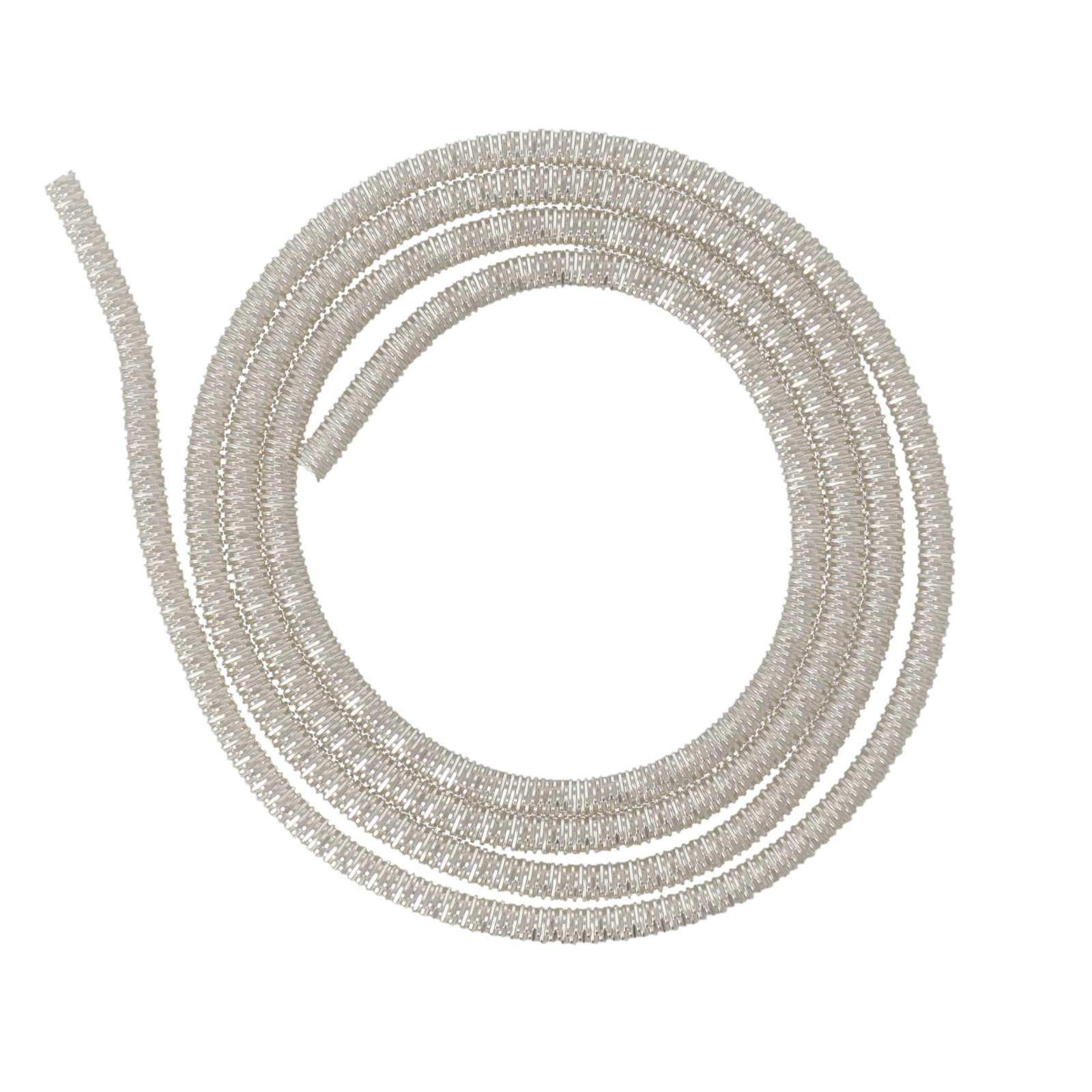 bouillon wire silver - diameter 2mm - 7x50cm aprox. | 28gr aprox