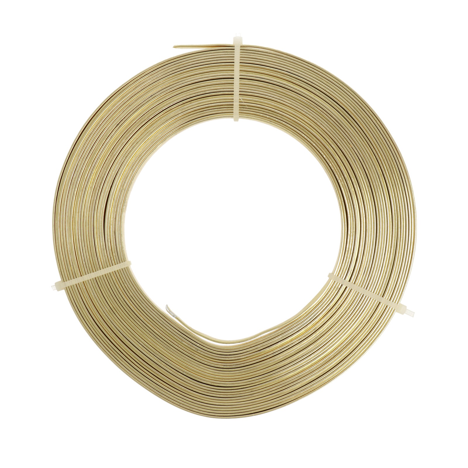 flacher aluminium-draht gold 5x1mm- spule 10mt | 1st