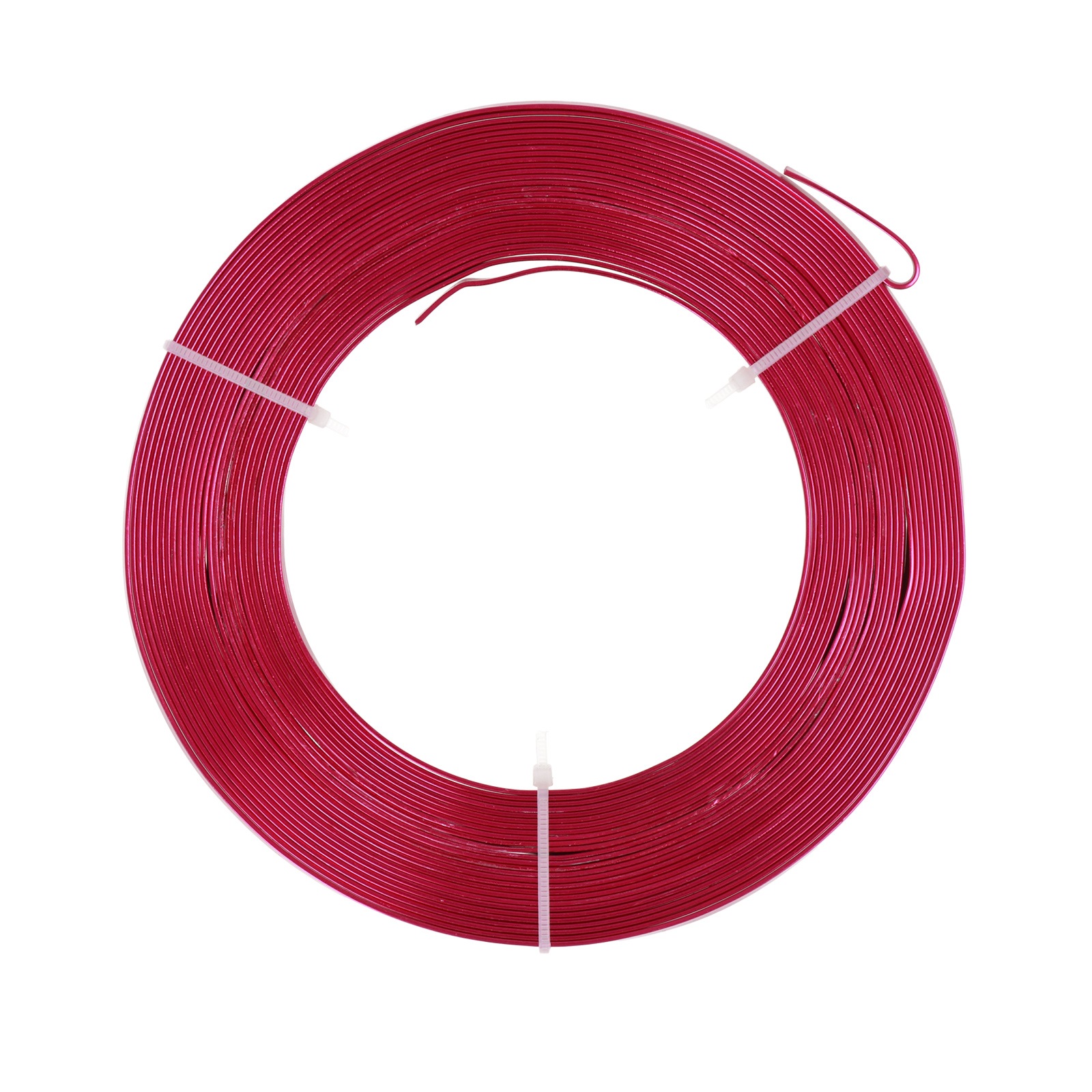 fuchsia flat aluminum wire 5x1mm - 10mt spool | 1pc
