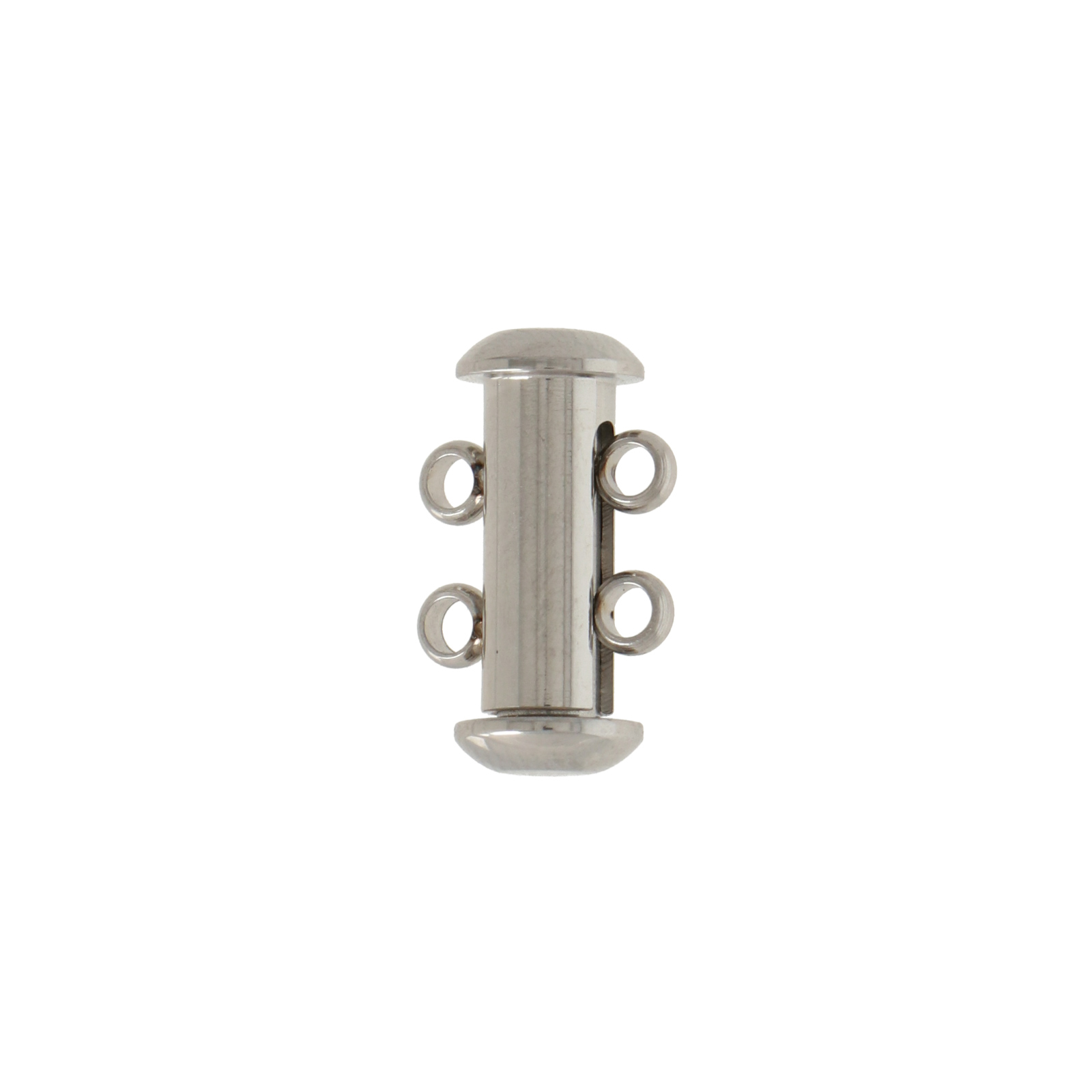 stainless steel 2 strand magnetic slide clasp 15mm | 1pc