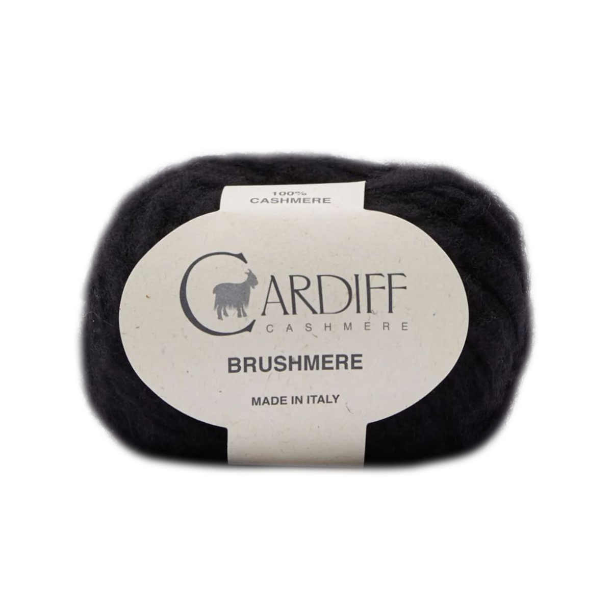 cashmere brushmere cardiff - black (110) - 25gr (45mt) | 1st