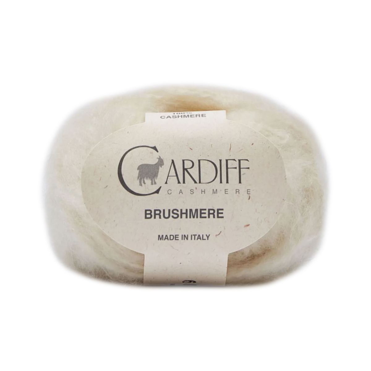 cashmere brushmere cardiff - white (101) - 25gr (45mt) | 1st