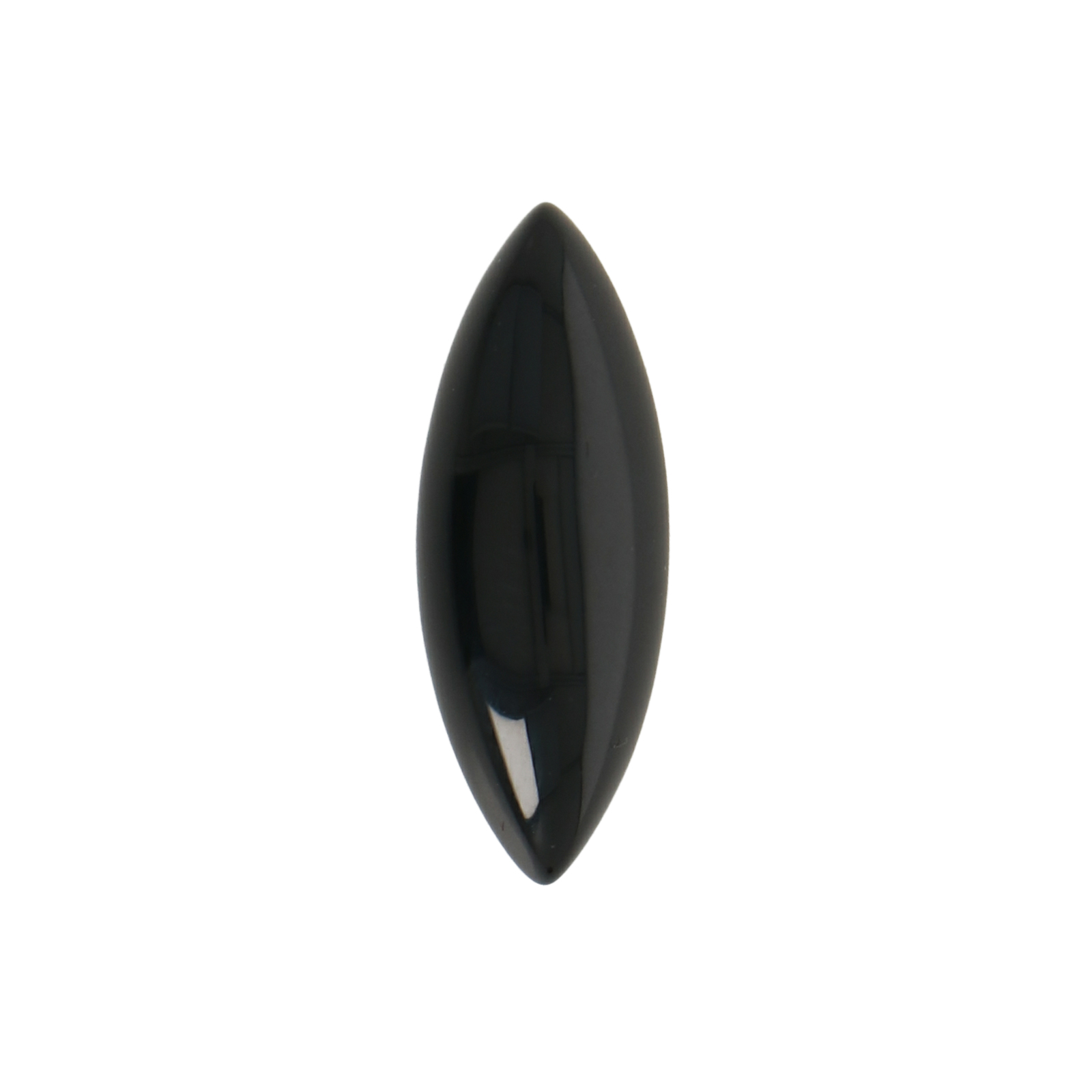 black onyx cabochon smooth marquise 22x8mm | 1pc