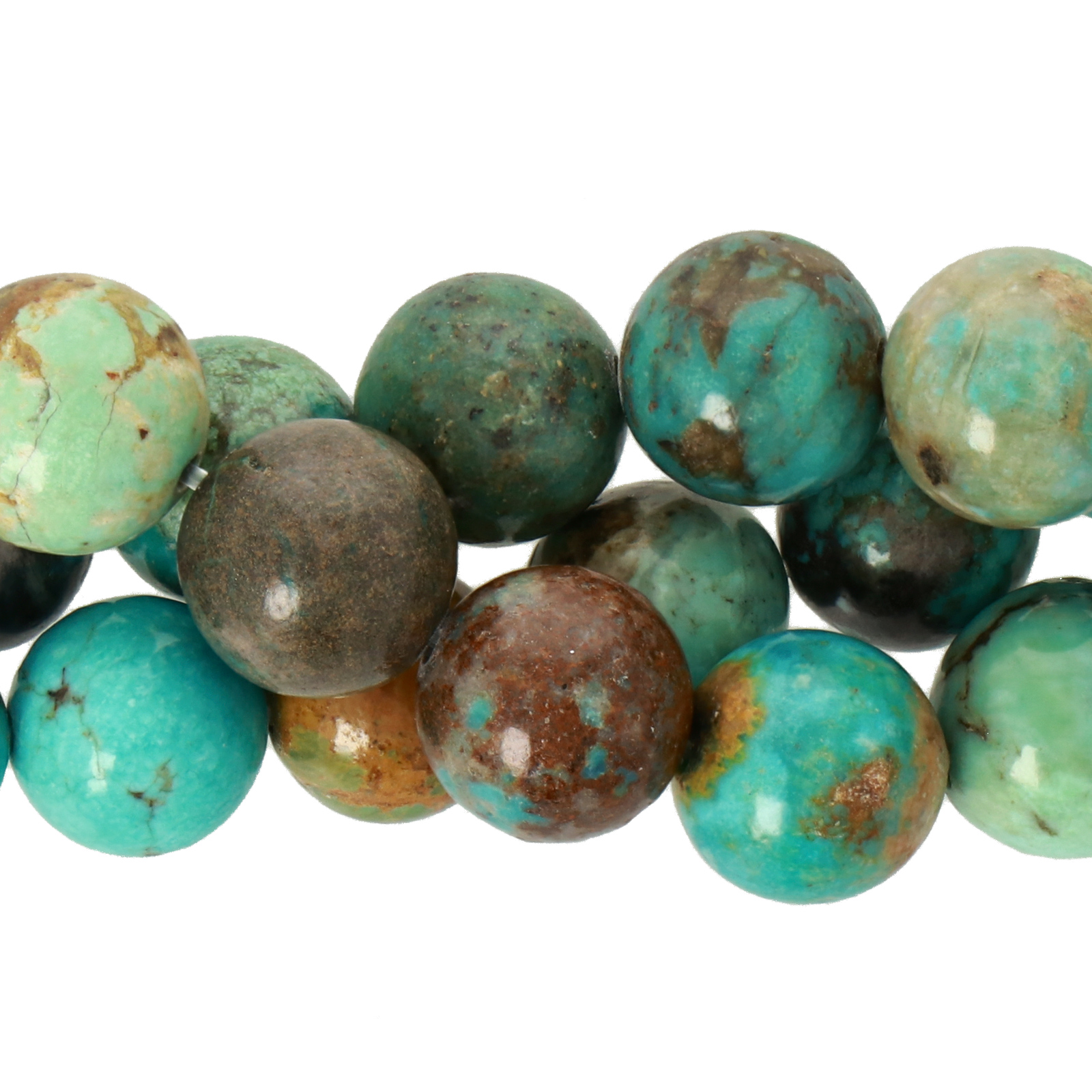 natural turquoise smooth round 9-9,5mm | 15/16-inch strand