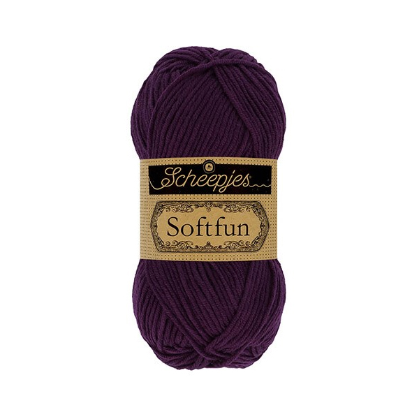 scheepjes softfun - aubergine (2656) - 50gr (140mt) | 1pc