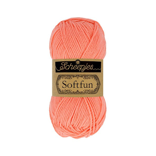 scheepjes softfun - soft coral (2636) - 50gr (140mt) | 1pc