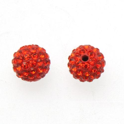 pave' beads - sun round 10mm | 4pc