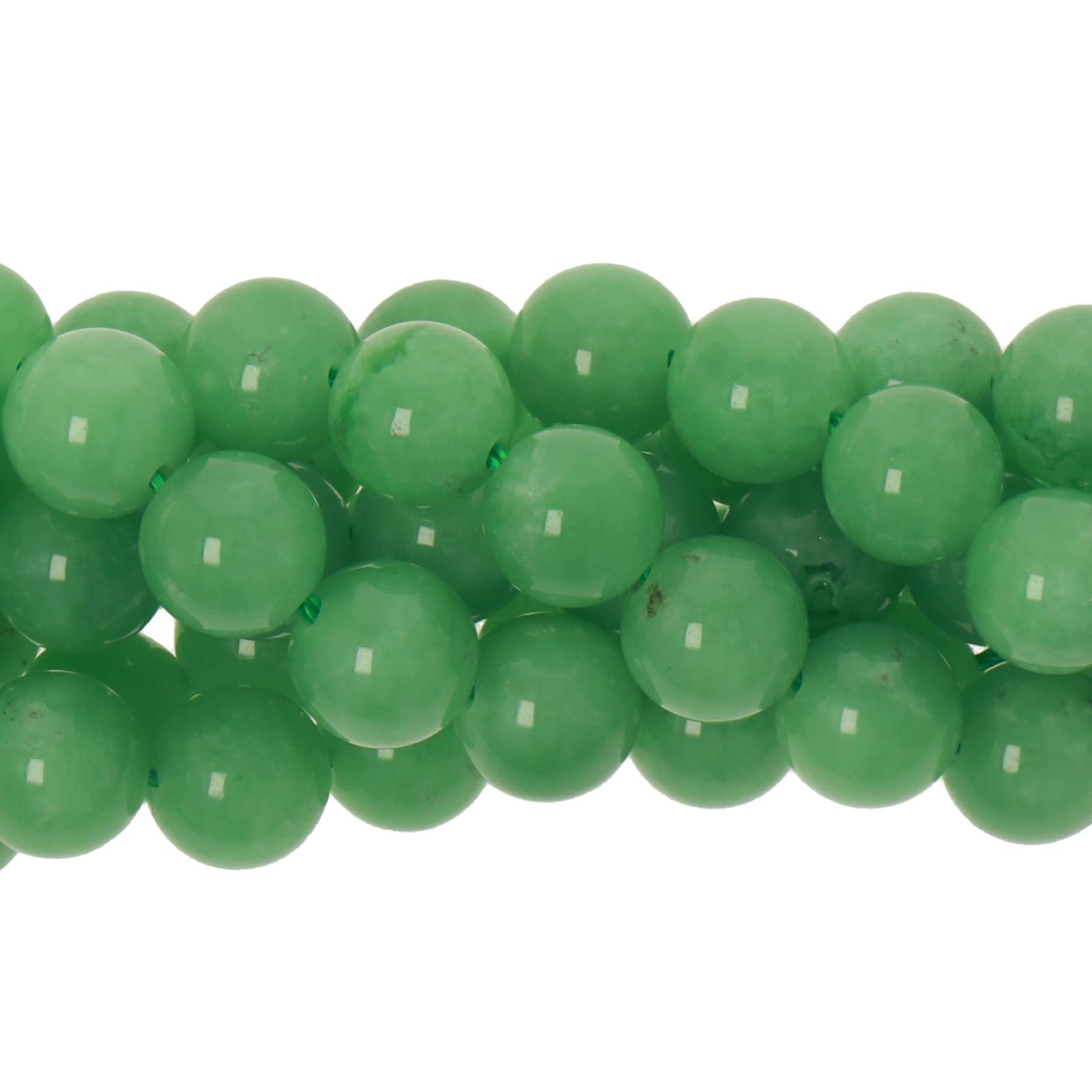 dark green angelite aa smooth round 6mm | 10pc