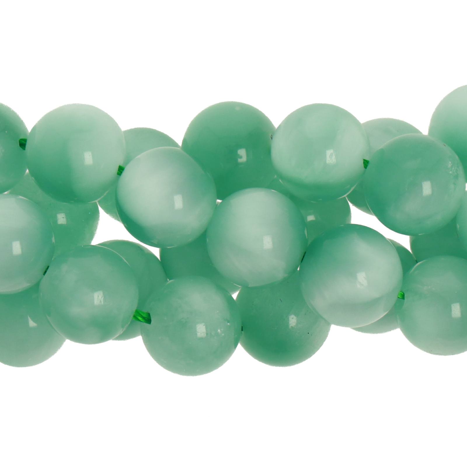 angelite brasil smooth round 8mm | 16-inch strand