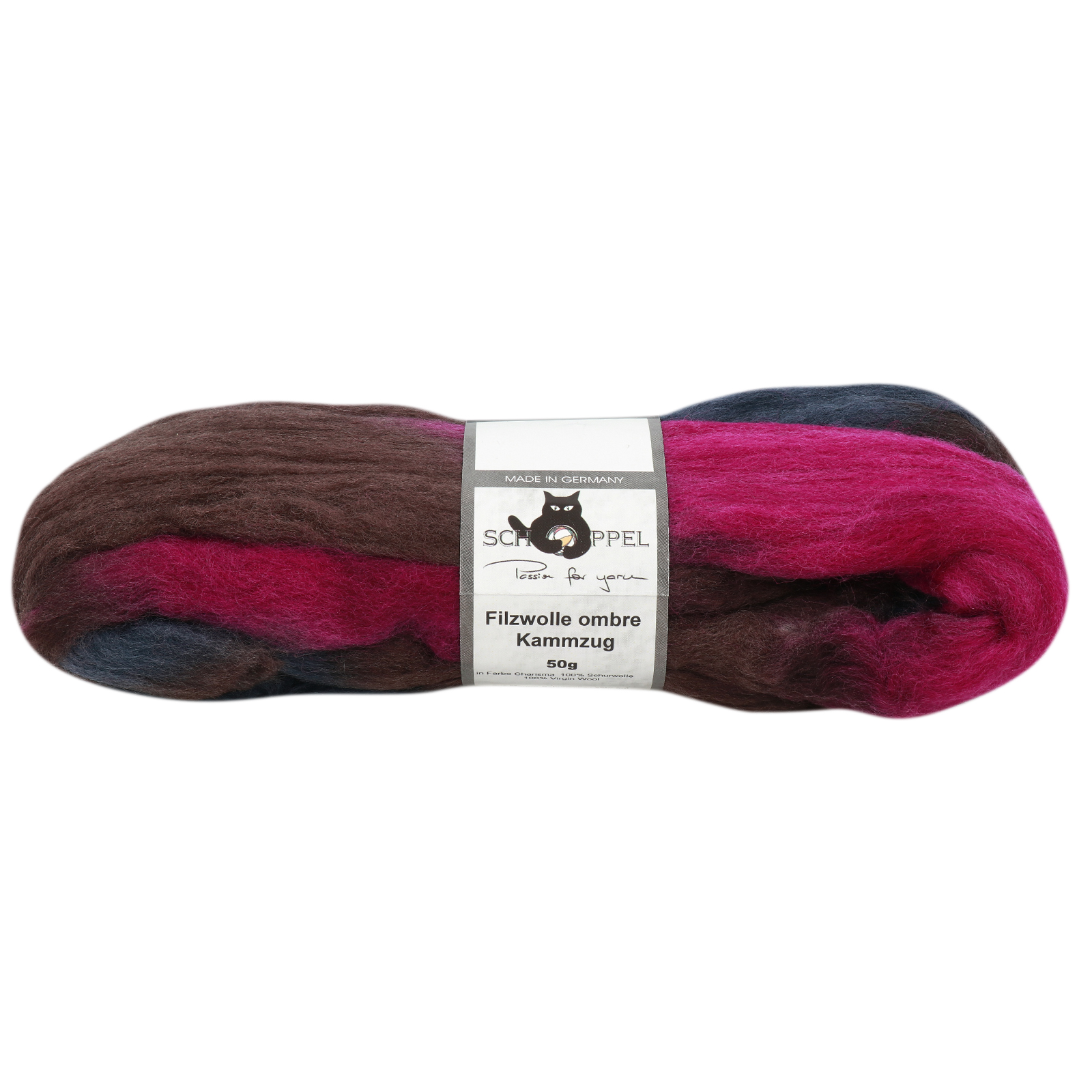 schoppel filzwolle kammzug - ombre charisma (2082) - 50gr | 1st