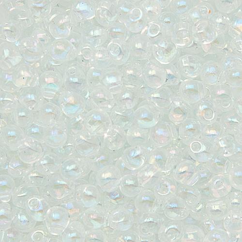 drops miyuki 3,4mm - transparent crystal ab | 10gr