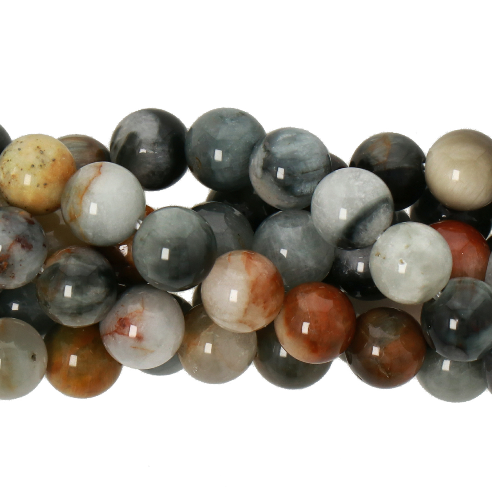 adlerauge multicolor glatt rund 6mm | 15st