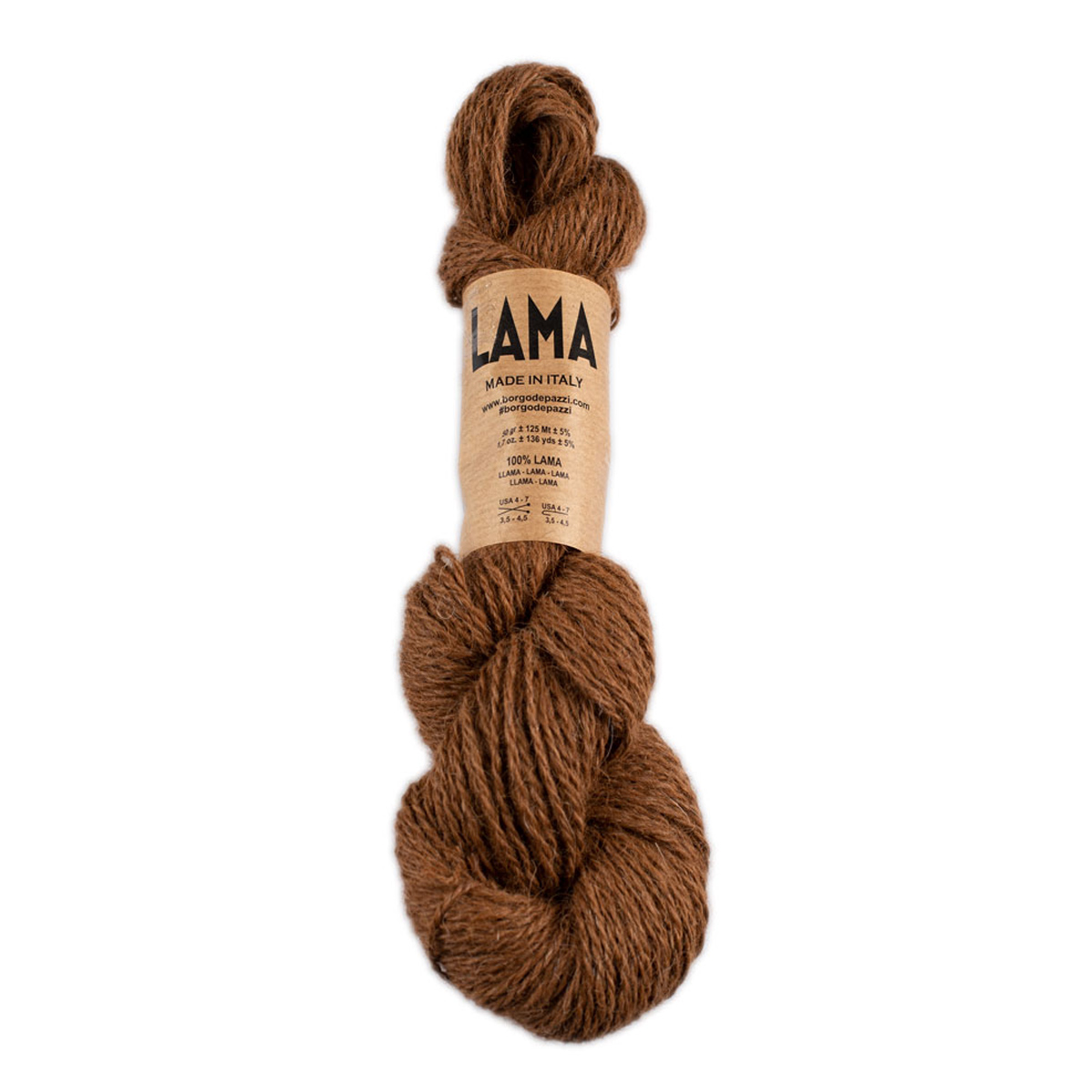 borgo de' pazzi lama - marrone (5) - 50gr (125mt) | 1pc