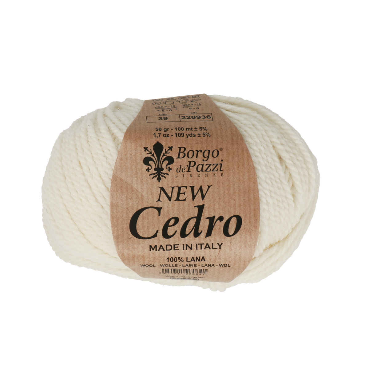 borgo de' pazzi new cedro - milk (39) - 50gr (100mt) | 1pc