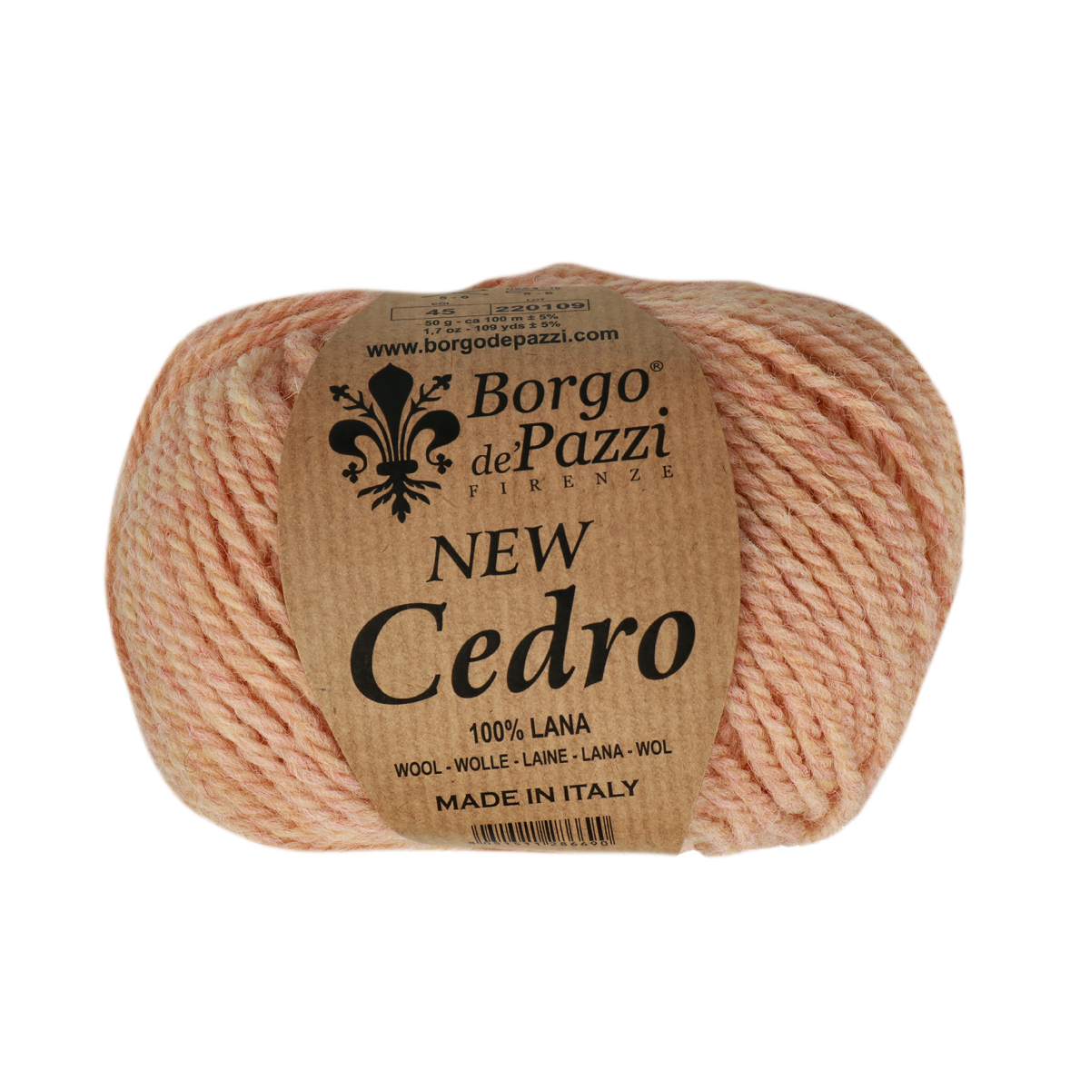 borgo de' pazzi new cedro - pink (45) - 50gr (100mt) | 1pc