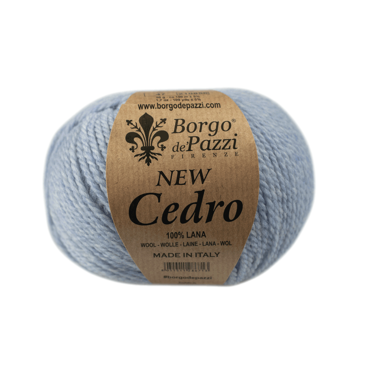 borgo de' pazzi new cedro - light blue (47) - 50gr (100mt) | 1pc