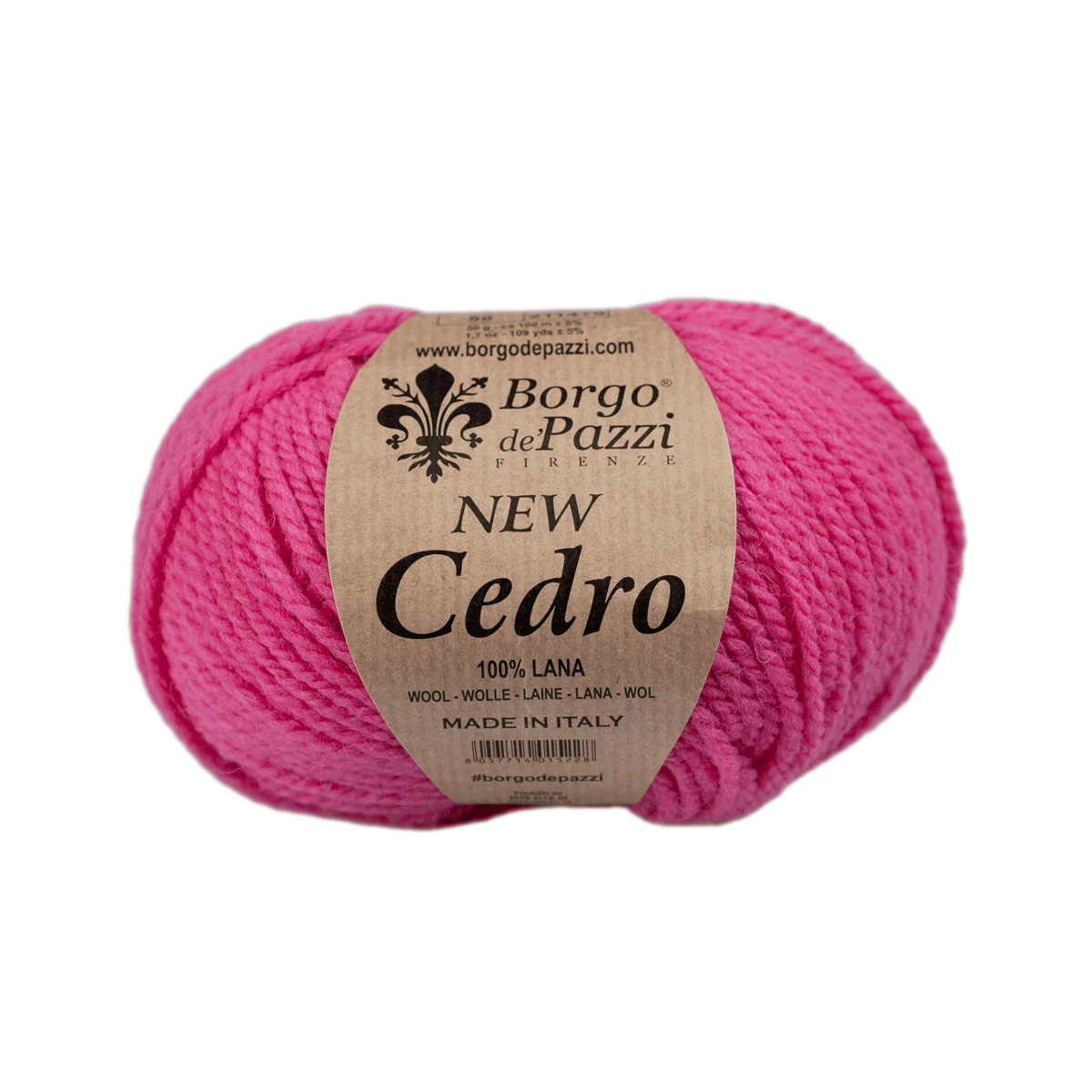 borgo de' pazzi new cedro - fuchsia (58) - 50gr (100mt) | 1pc