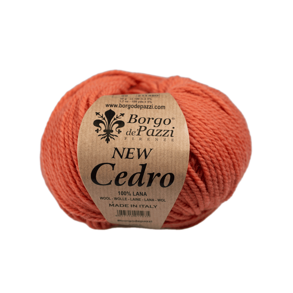 borgo de' pazzi new cedro - orange (59) - 50gr (100mt) | 1pc