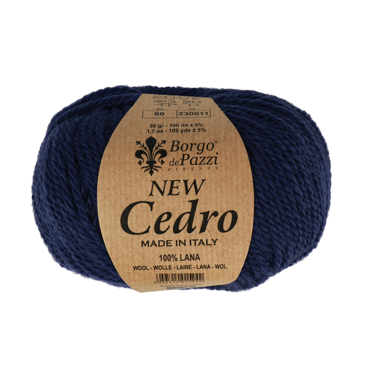 borgo de' pazzi new cedro - blue (60) - 50gr (100mt) | 1pc