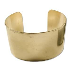 raw brass bracelet cuff flat 37mm | 1pc