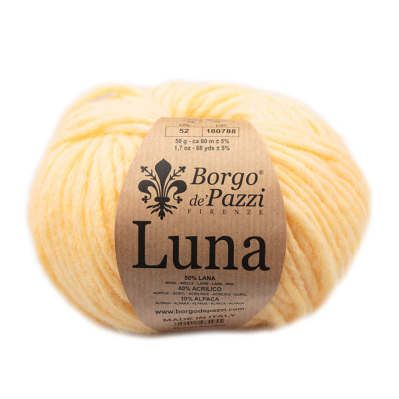 borgo de' pazzi luna - yellow (52) - 50gr (80mt) | 1pc