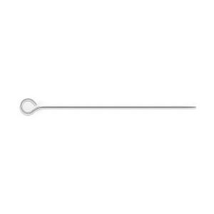 sterling silver eyepin 25mm - wire 0,51mm | 20pc