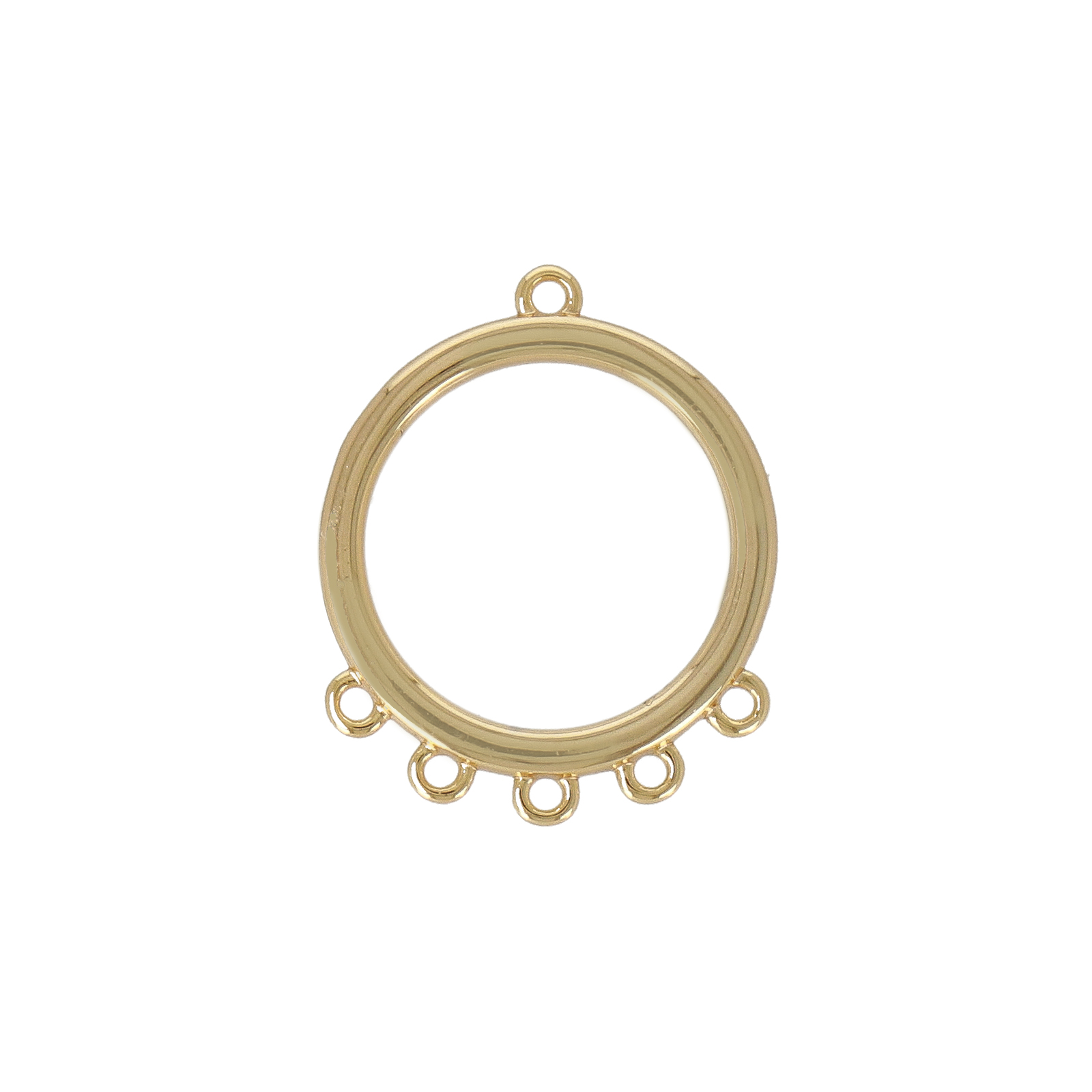 zwischenteil runde chandelier vergoldet 16x13mm | 2st
