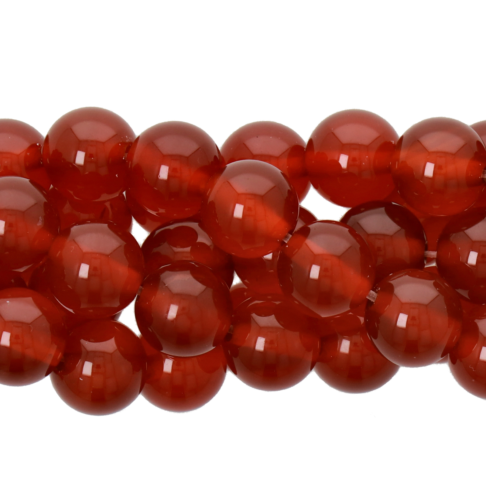 red agate smooth round 8mm | 15pc