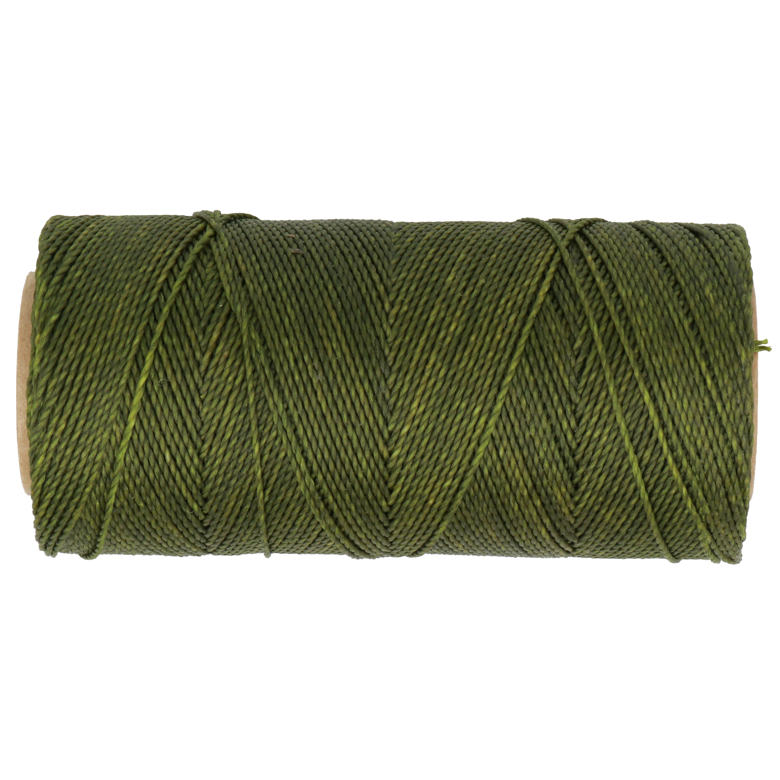 linhasita waxed polyester cord - olive green (88) 1mm - 100gr spool (aprox. 180mt) | 1pc