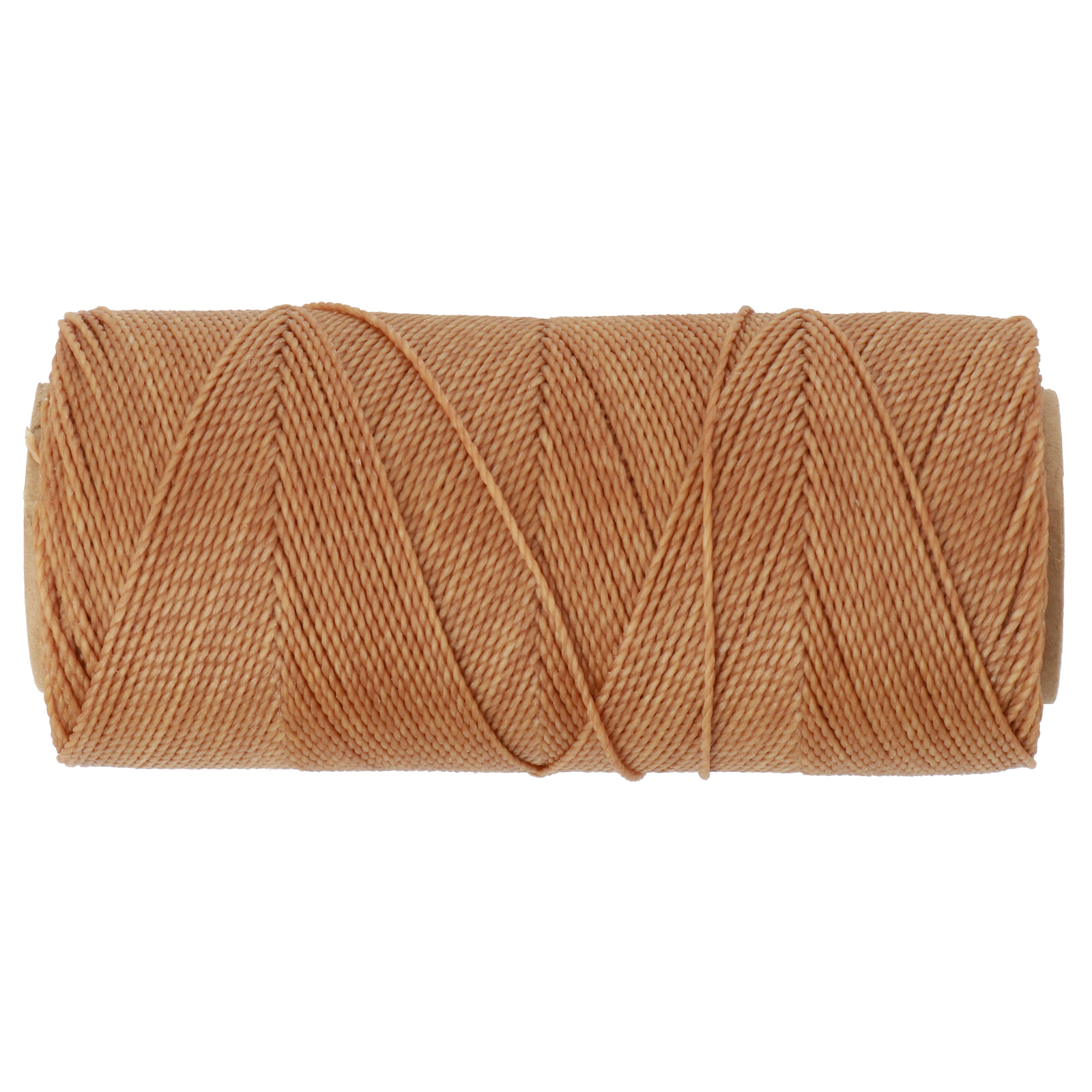 linhasita waxed polyester cord - cinnamon (palha) 1mm - 100gr spool (aprox. 180mt) | 1pc