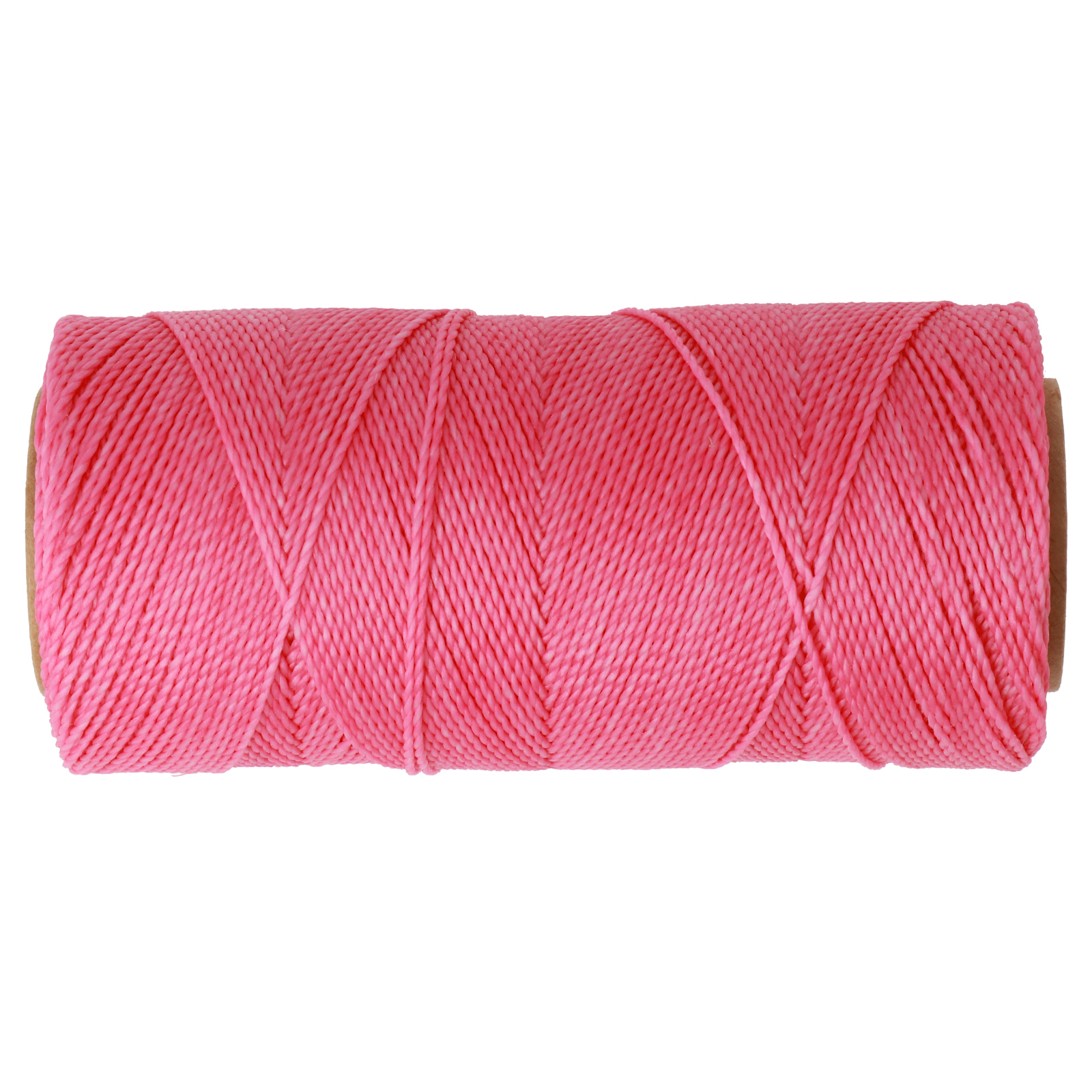 linhasita waxed polyester cord - fluo pink (915) 1mm - 100gr spool (aprox. 180mt) | 1pc