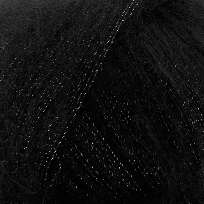 lana gatto silk mohair lux - black (5000) - 25gr (210mt) | 1pc