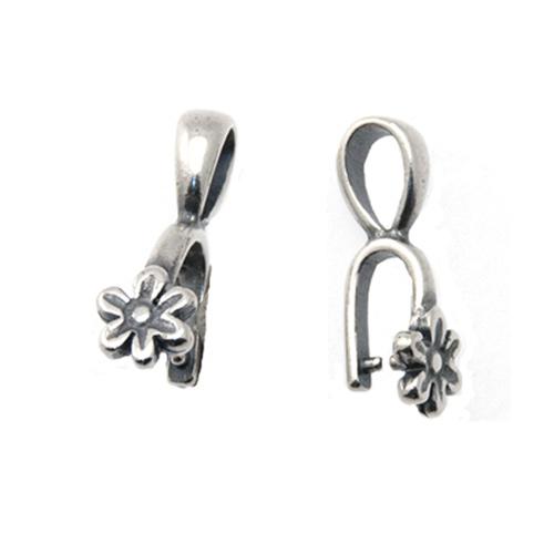 antique silver plated bail 16x5mm | 1pc