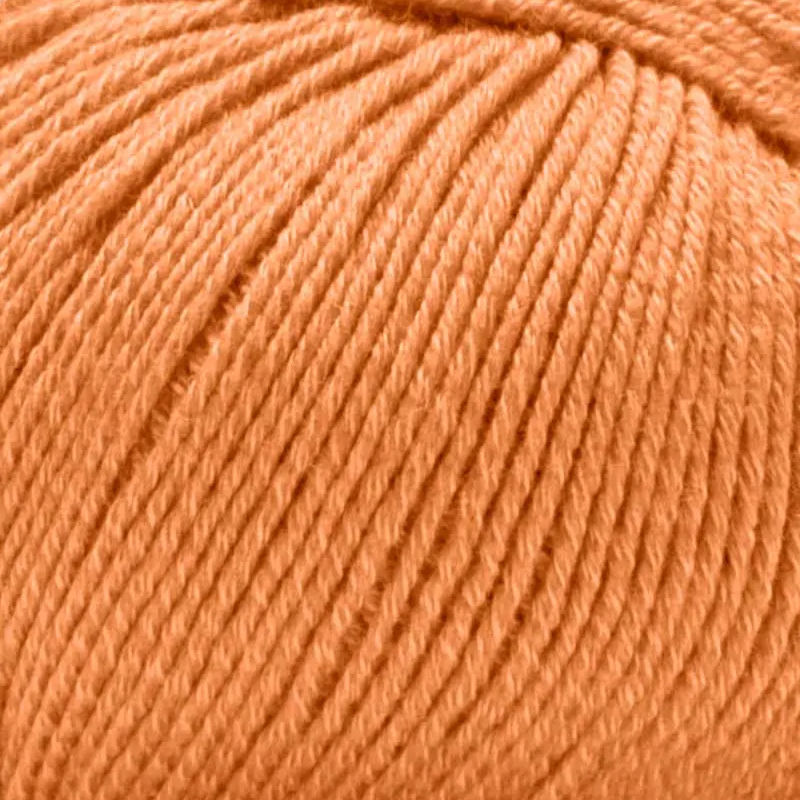 lana gatto merinocot - tangerine (14579) - 50gr (125mt) | 1st
