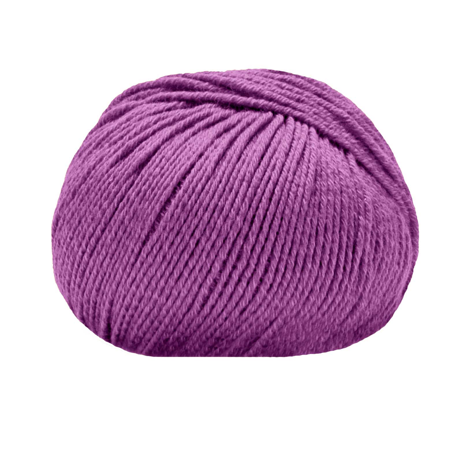 lana gatto merinocot - violet (14677) - 50gr (125mt) | 1pc