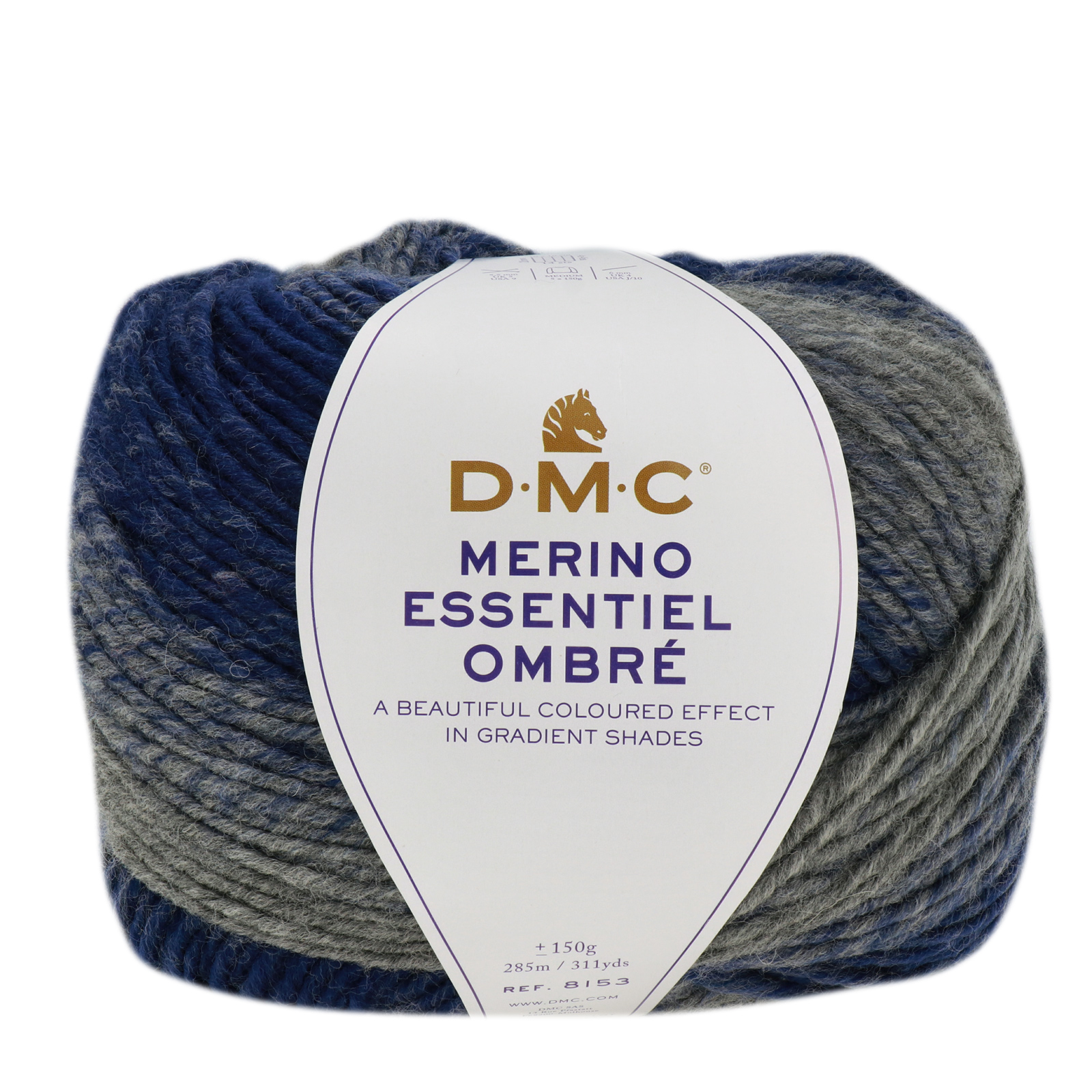 dmc merino essentiel ombré - bleu (1002) - 150gr (285mt) | 1st