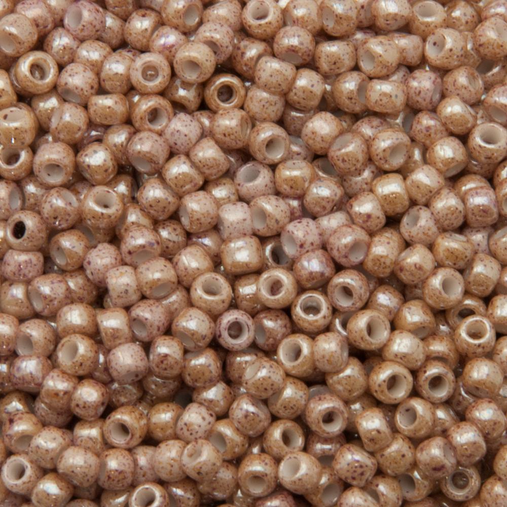 saatperlen toho 8/0 marbled opaque beige/pink (1201) | 10gr