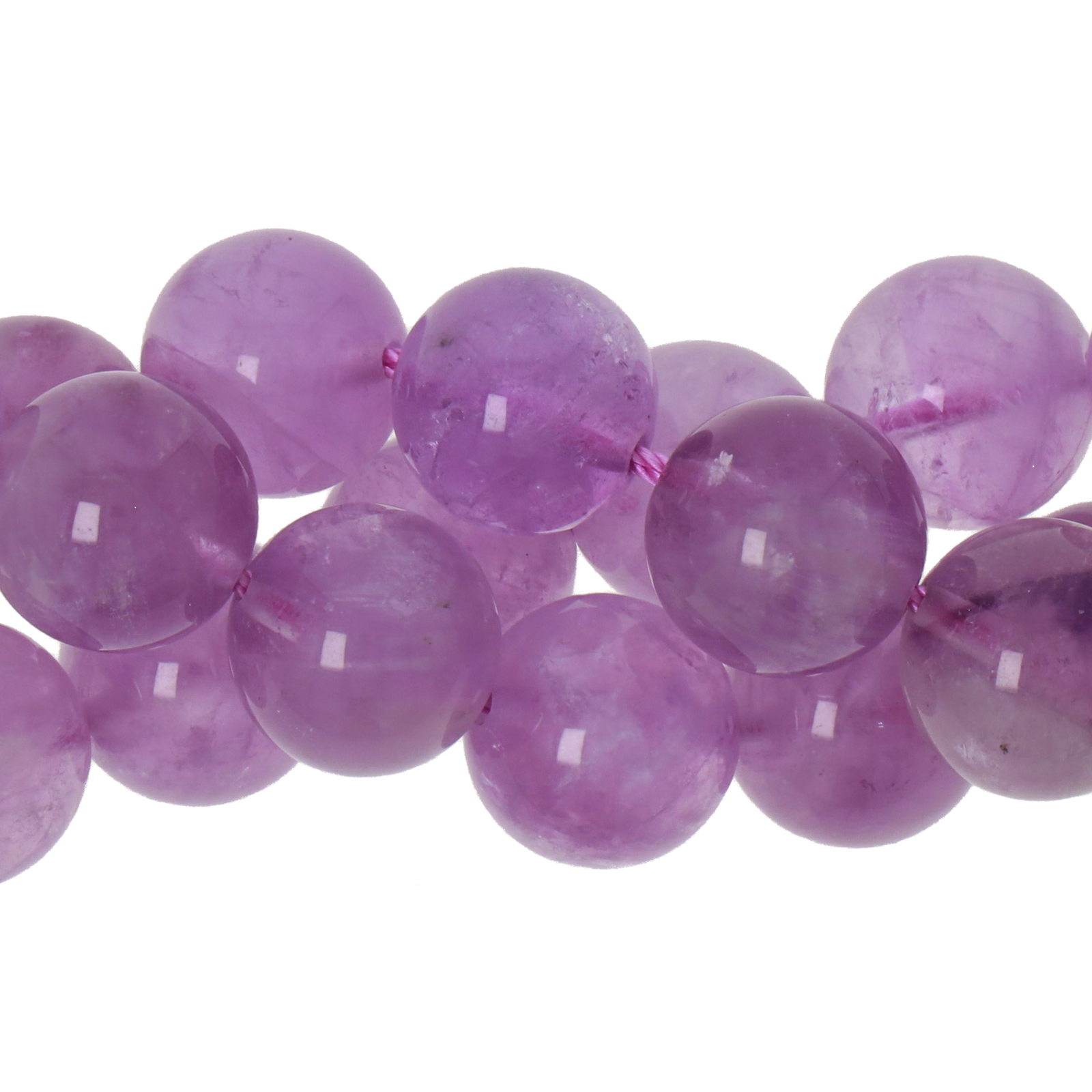 lavander amethyst smooth round 10mm | 6pc