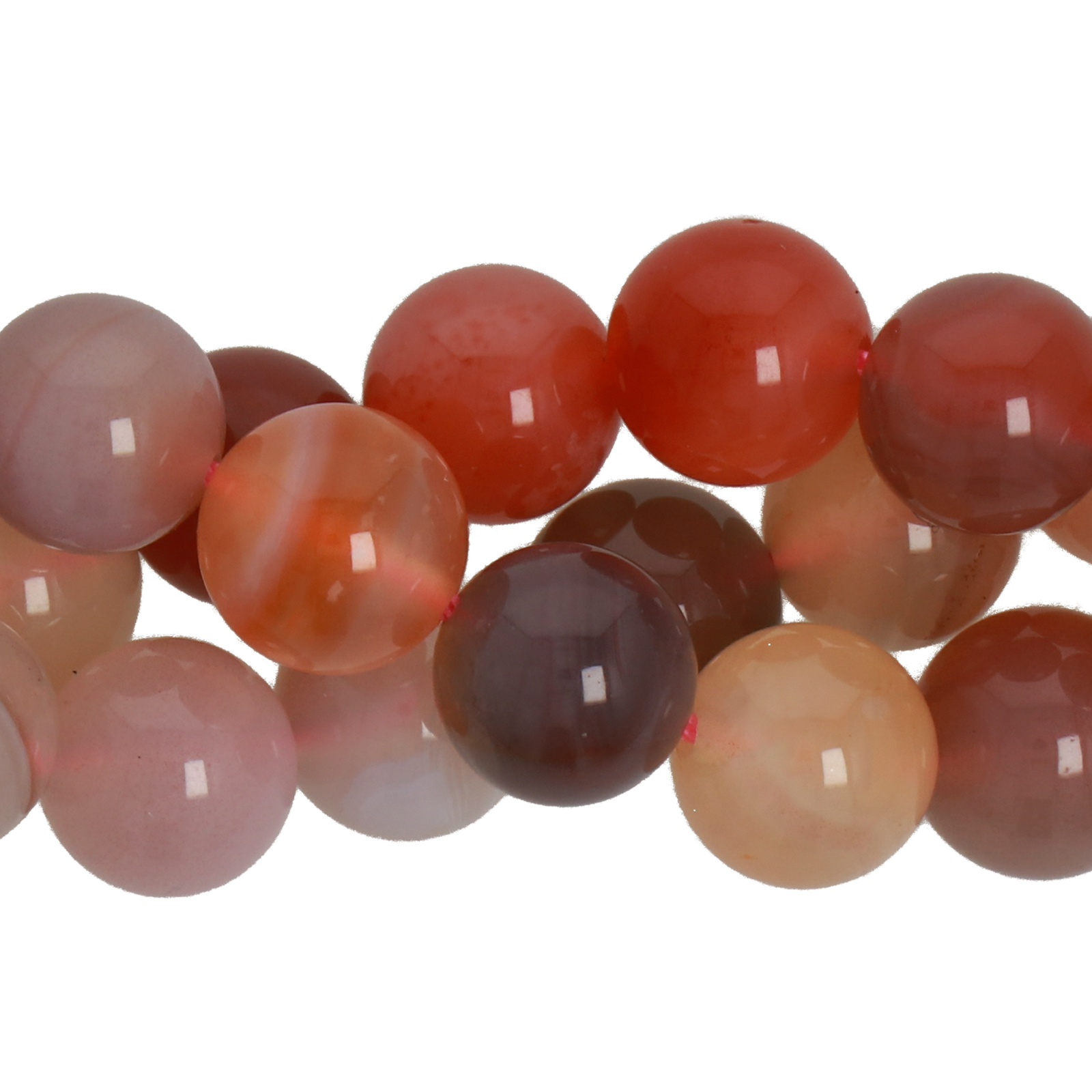 agata botswana glatt runde 10mm | 10st