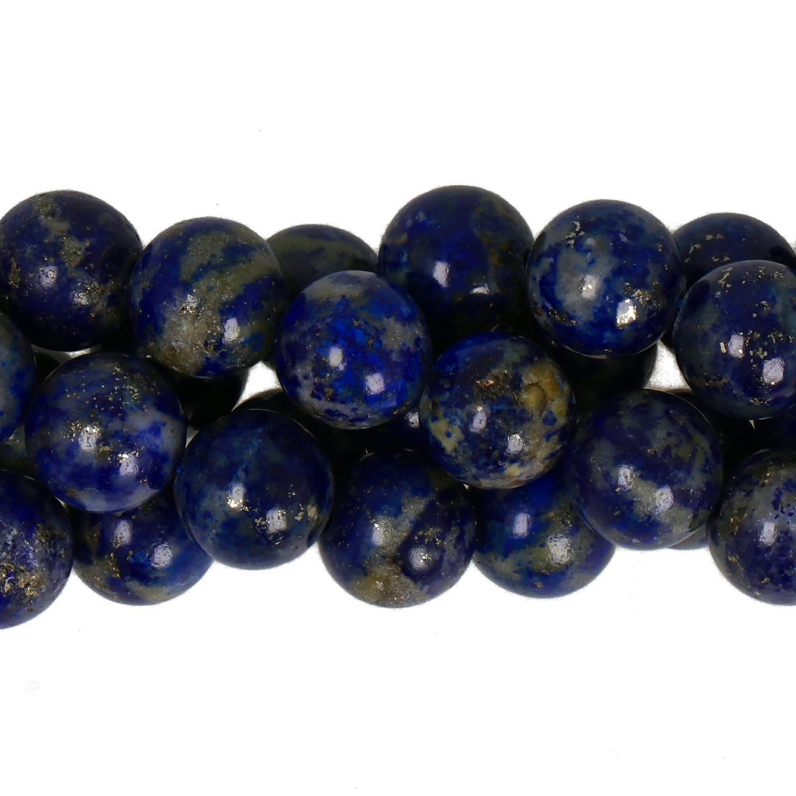 lapislazzuli denim smooth round 8mm | 10pc