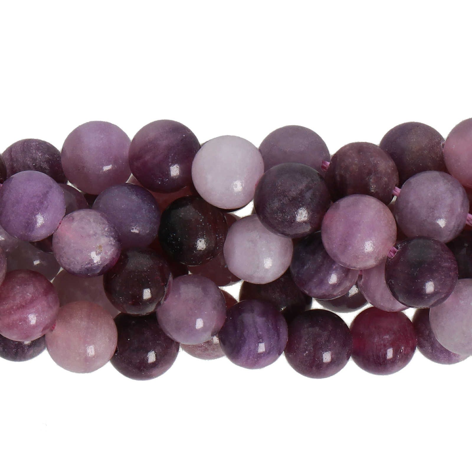 sugilite smooth round 6mm | 16-inch strand
