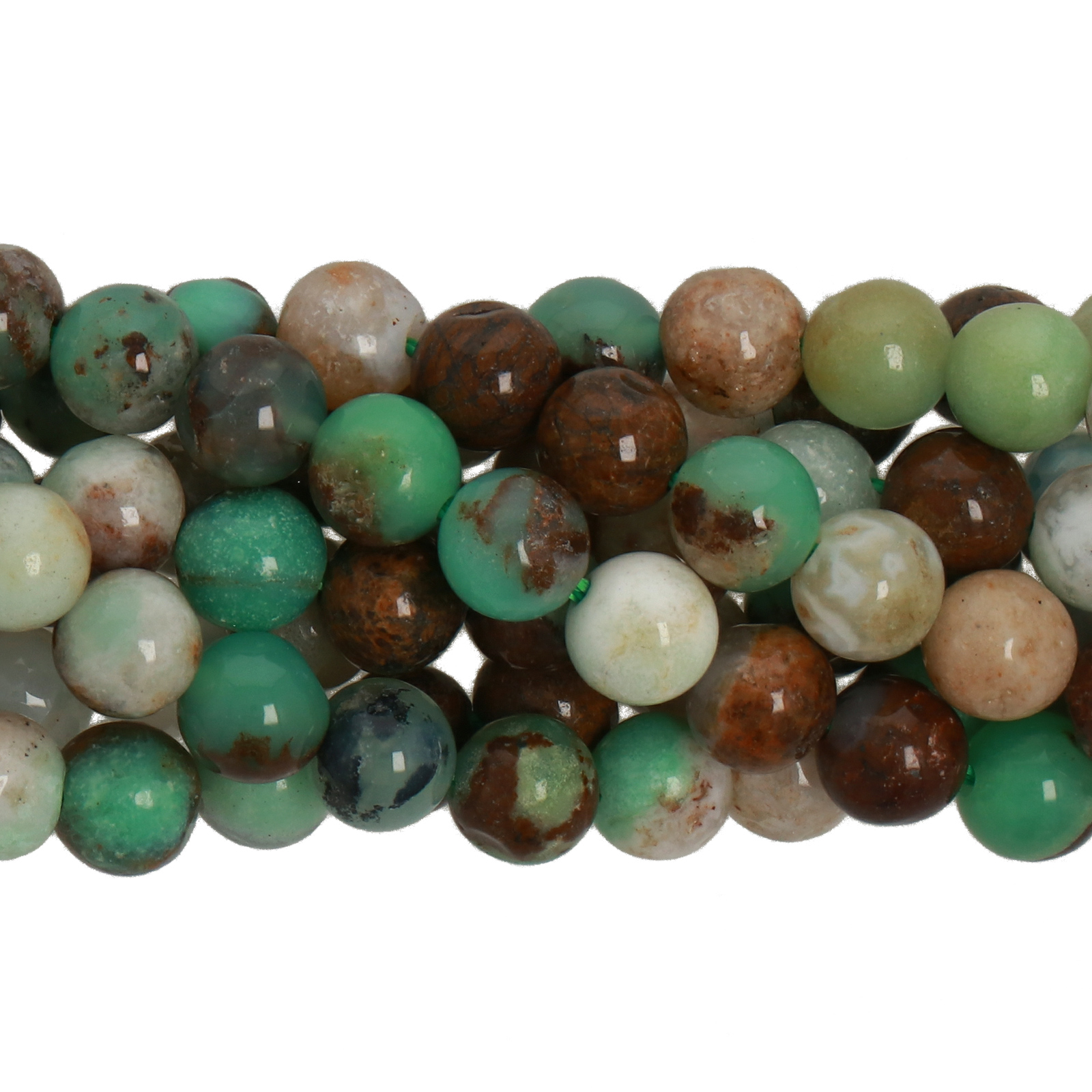 crisoprasio multicolor glatt runde 5,5mm | strang 38/40cm