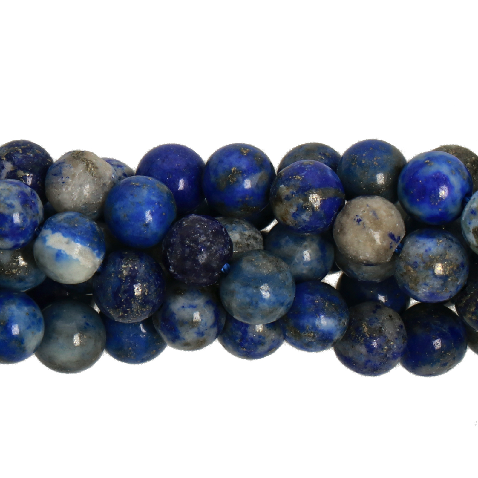lapislazzuli denim smooth round 6mm | 15/16-inch strand