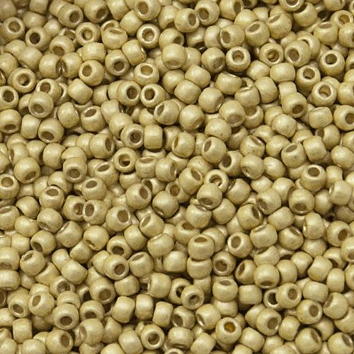 rocaille toho seed beads 11/0 - permanent finish frosted galvan.yellow(pf559f) | 10gr