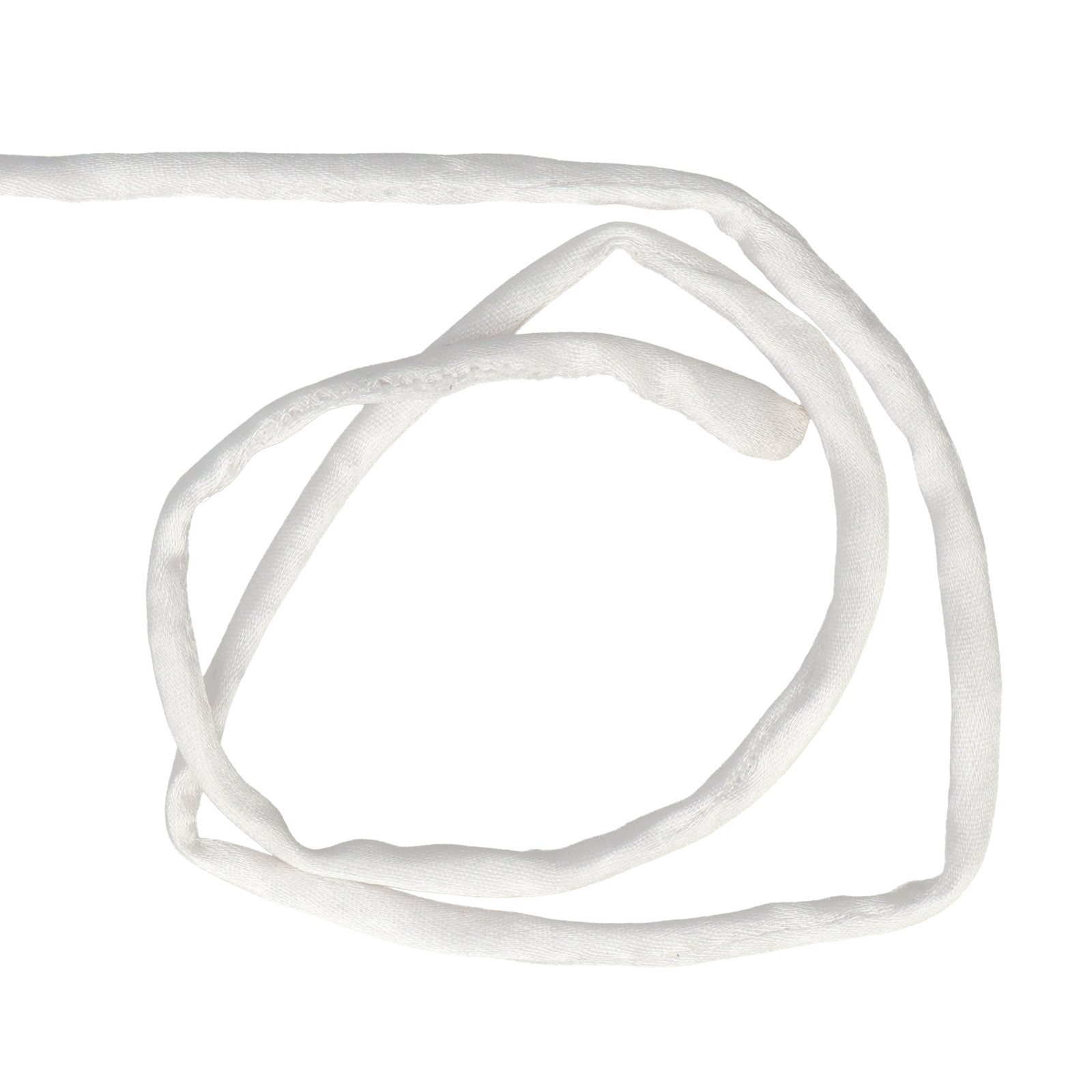 white silk flat ribbon 6mm | 2mt