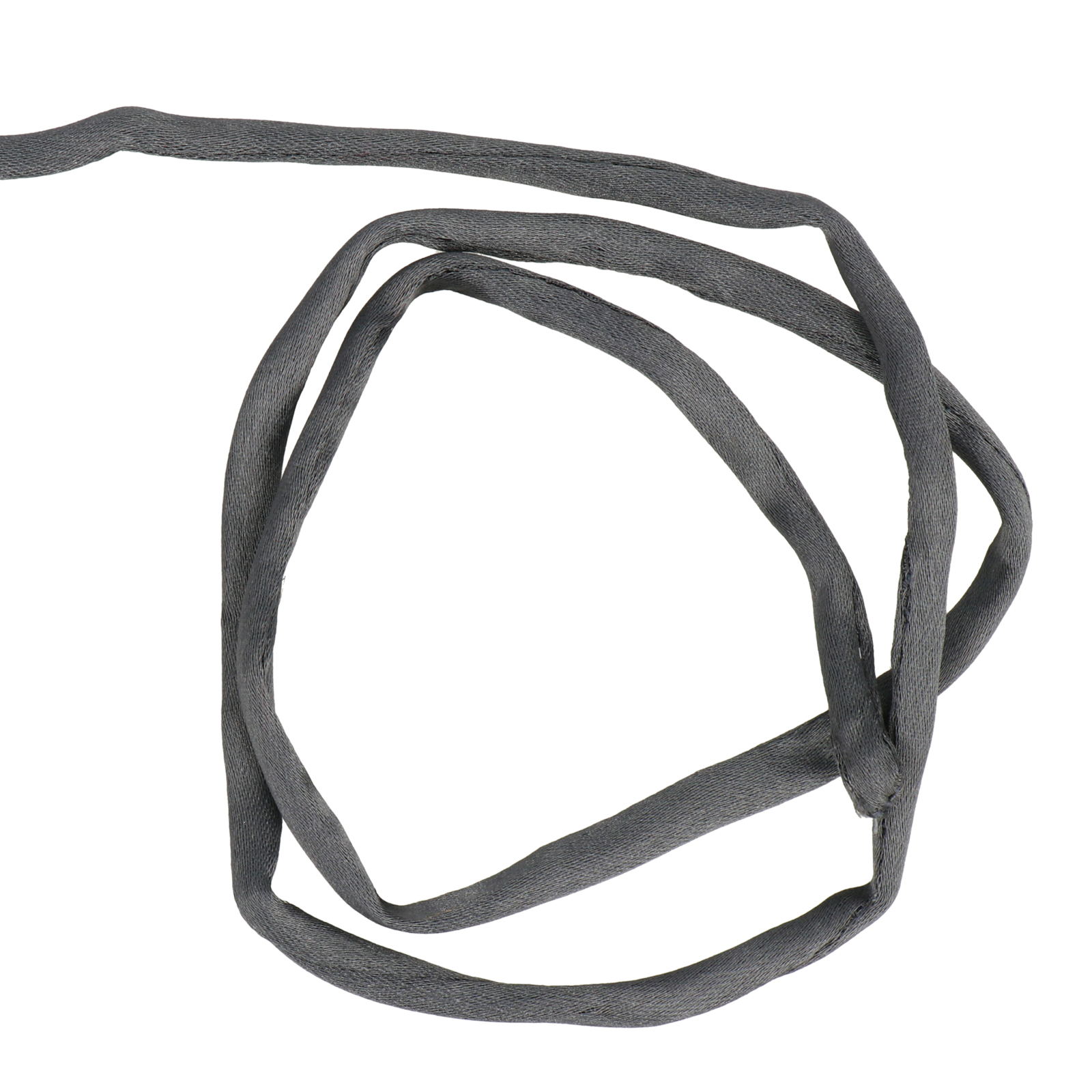 grey silk flat ribbon 6mm | 2mt