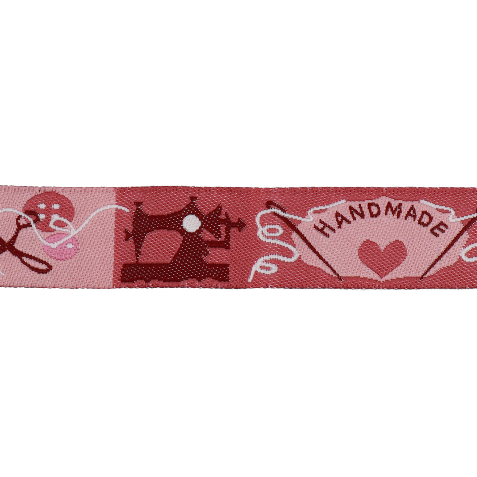 bedrucktes handmade rosa 17mm | 1mt